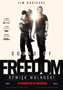 Plakat filmu "Sound of Freedom. Dźwięk wolności"