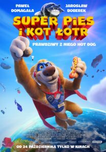 Plakat filmu "Super pies i kot łotr"